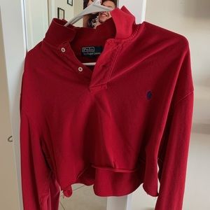 Cropped Polo Long Sleeve